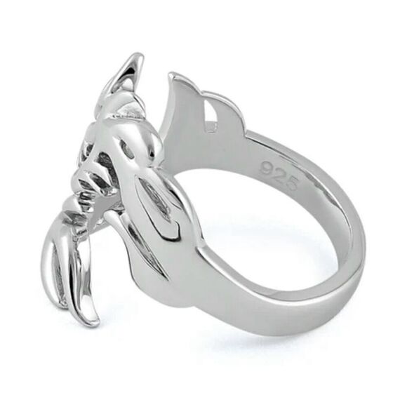 Sterling Silver Dragon Ring New - Picture 4 of 6